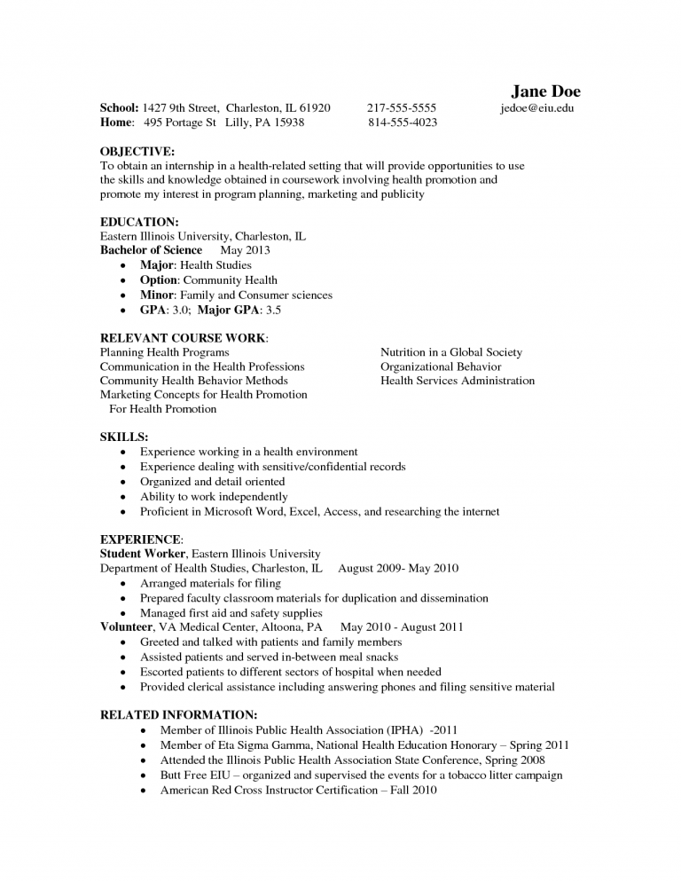 Psychology Major Resume 8 – Psychology Career Preparation